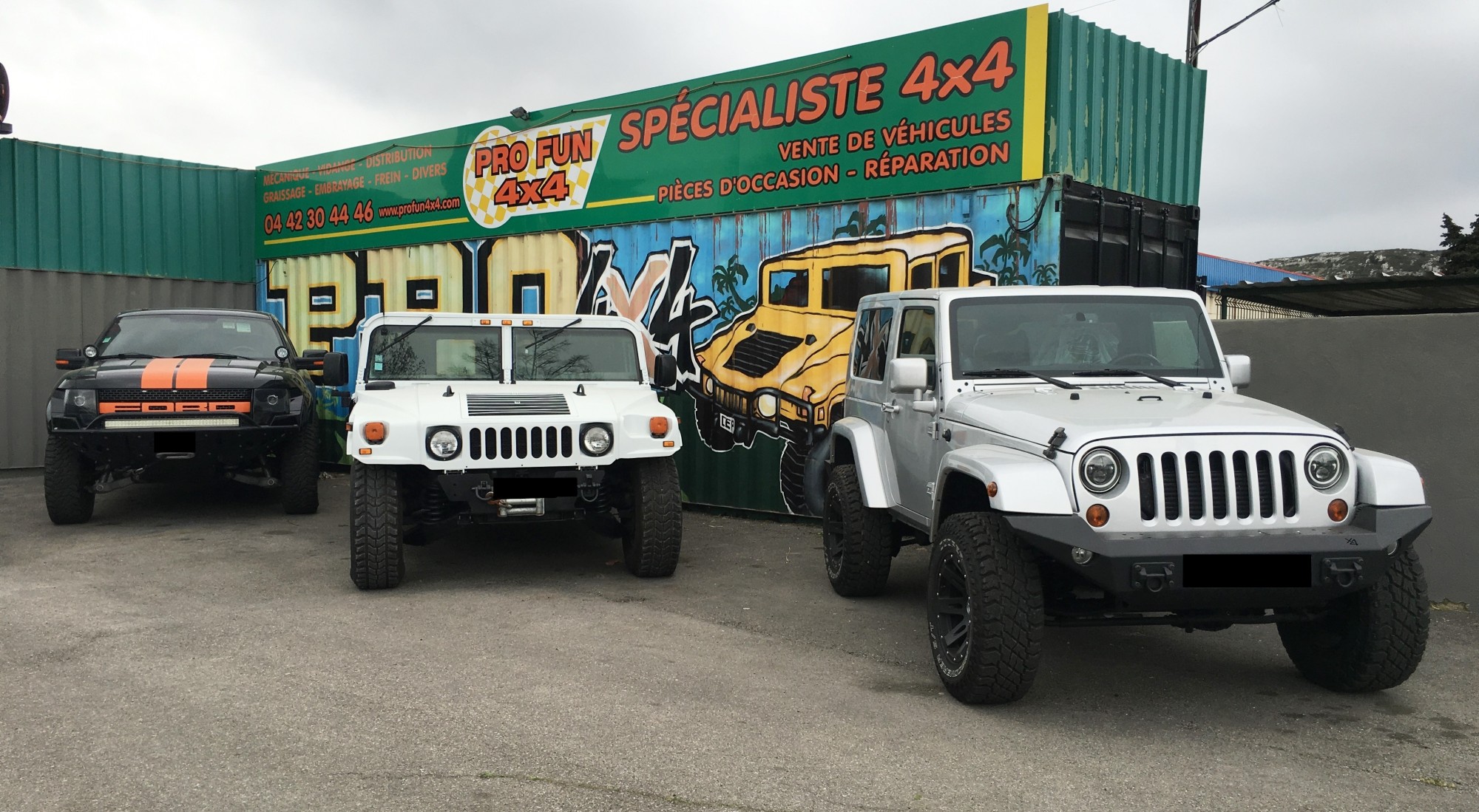 Ford F150, Hummer H1 et Jeep Wrangler - pro fun 4x4